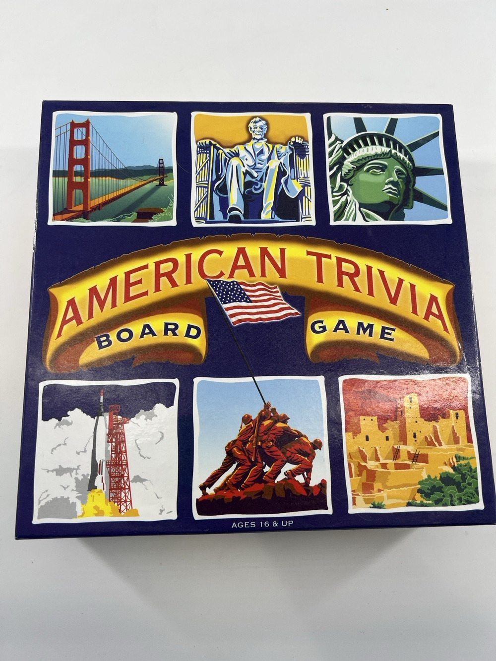 2006 American Trivia Board Game Collectible US Geography Homeschool Art Cards